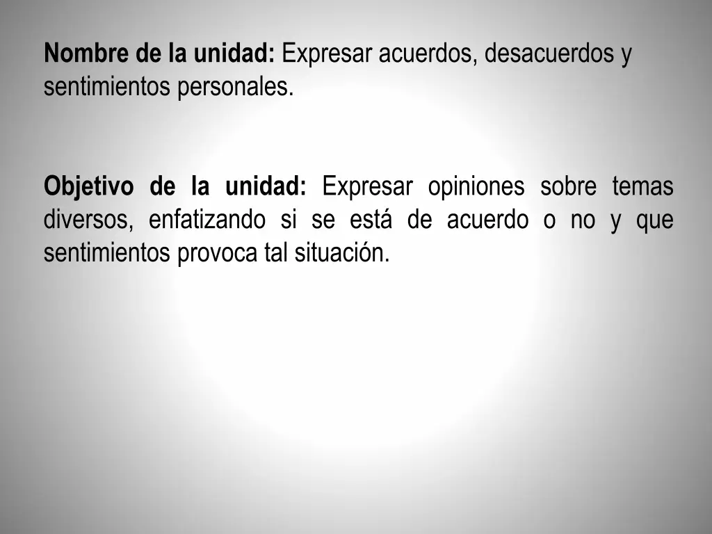 nombre de la unidad expresar acuerdos desacuerdos