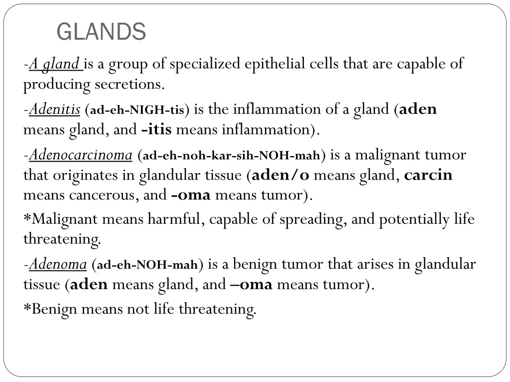 glands a gland is a group of specialized