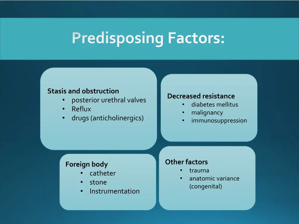 predisposing factors