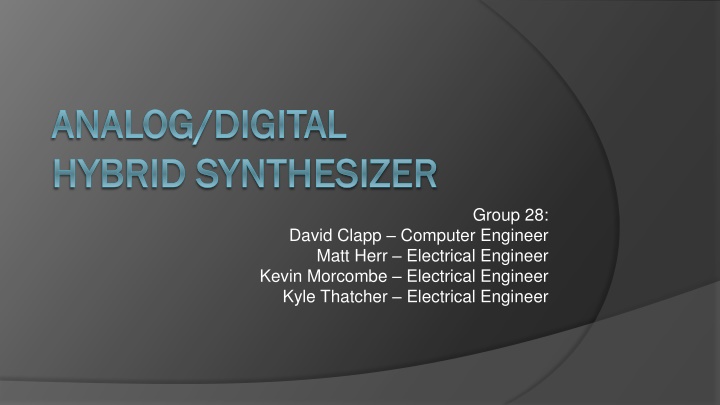 analog digital analog digital hybrid synthesizer