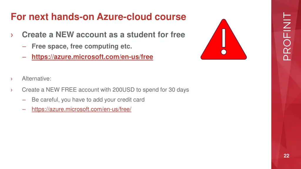 for next hands on azure cloud course