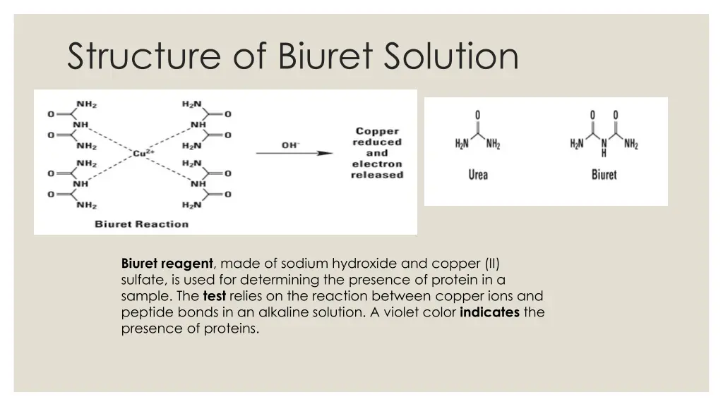 structure of biuret solution