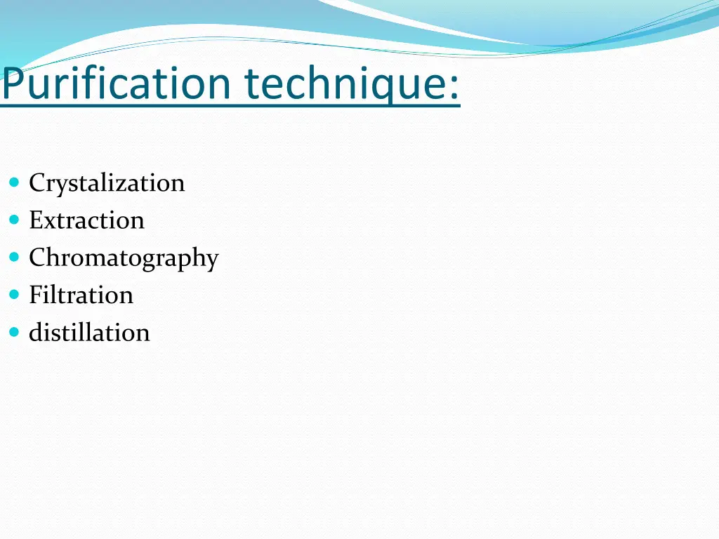 purification technique