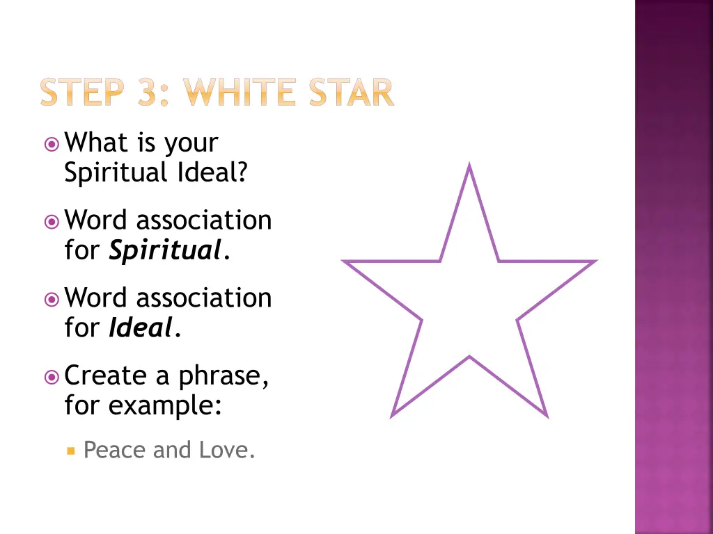 step 3 white star