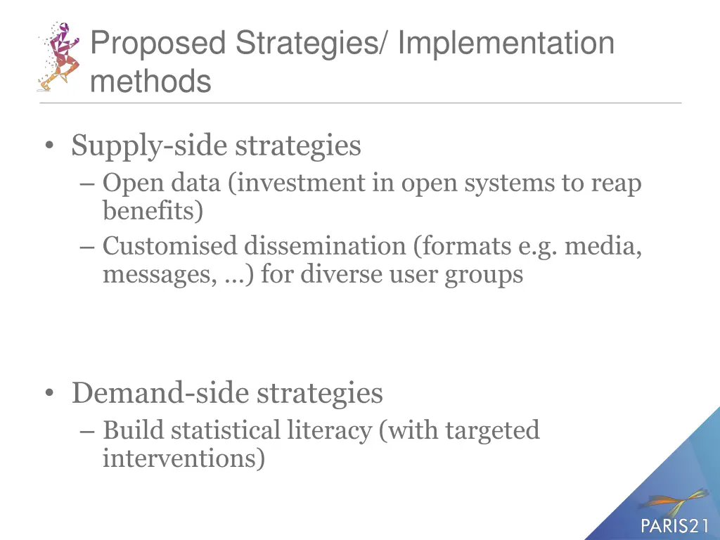 proposed strategies implementation methods