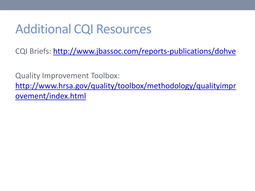 additional cqi resources