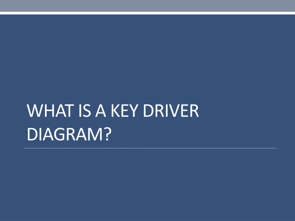 what is a key driver diagram