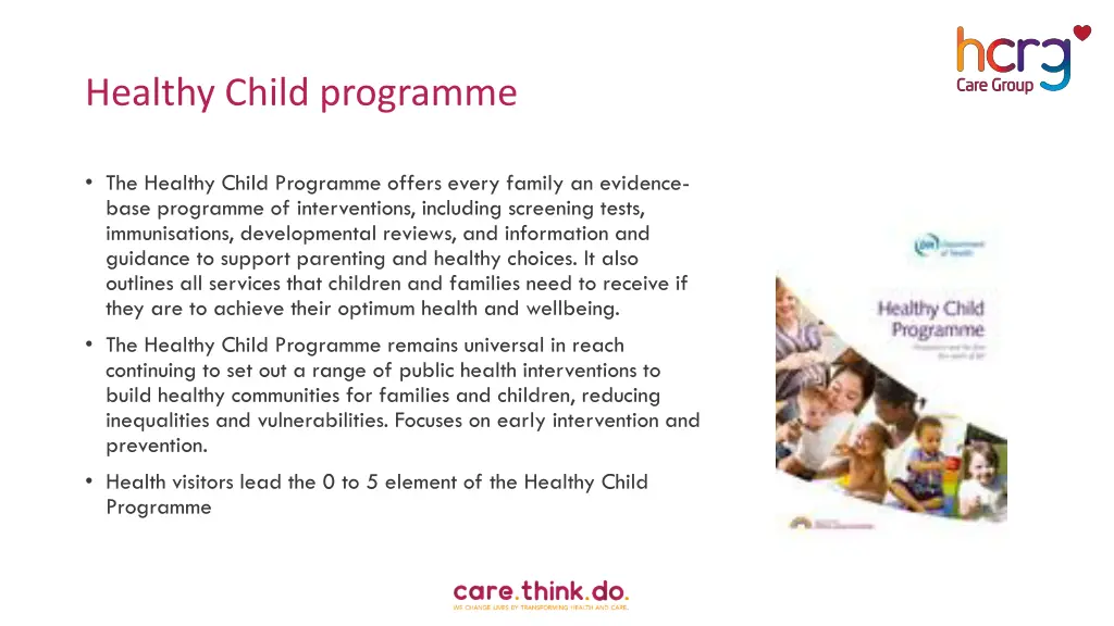 healthy child programme