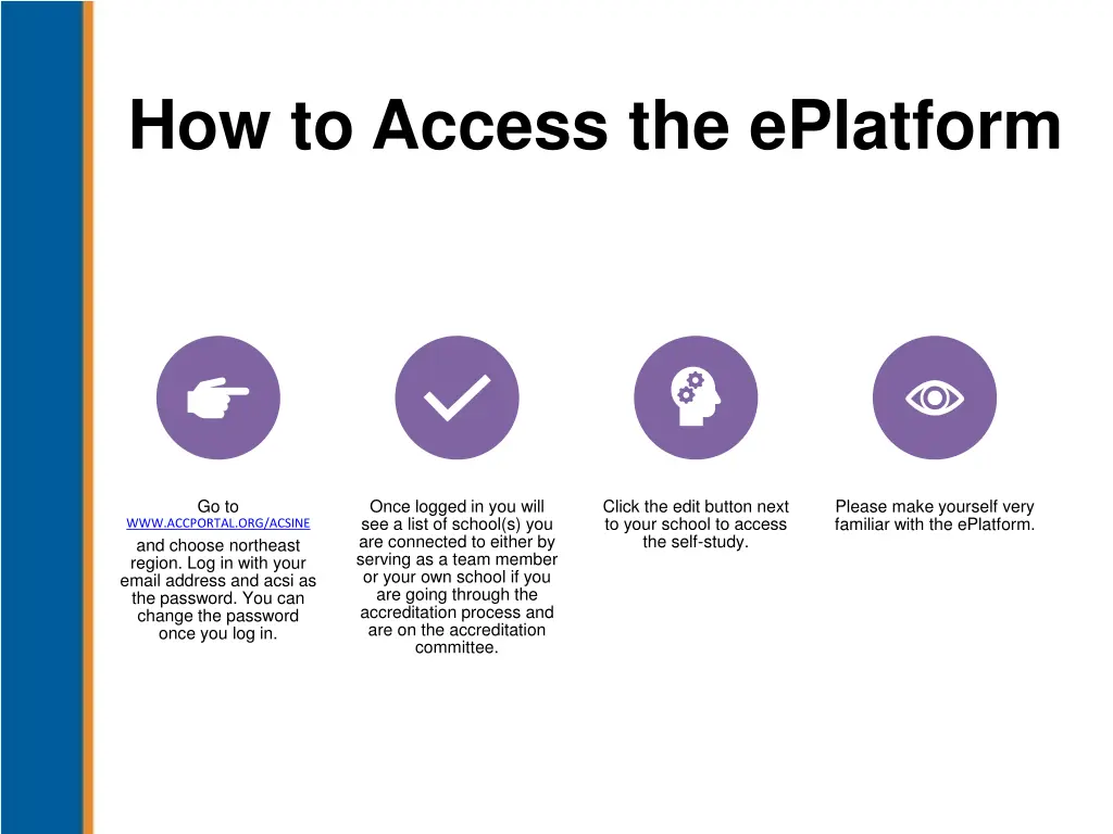 how to access the eplatform