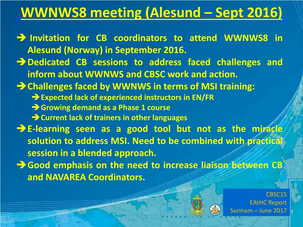 wwnws8 meeting alesund sept 2016