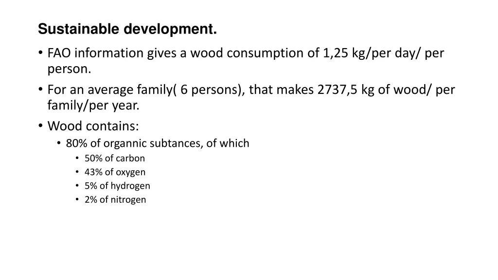 sustainable development fao information gives