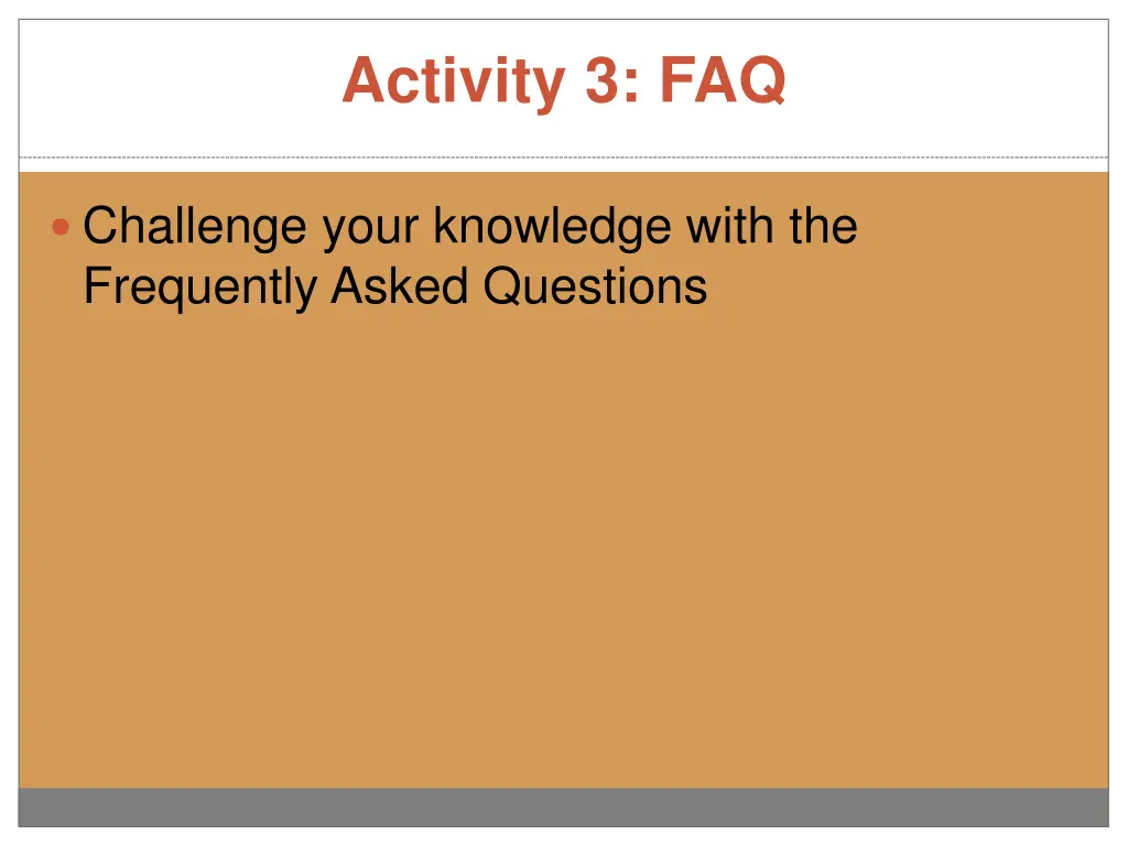 activity 3 faq