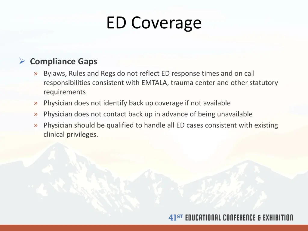 ed coverage