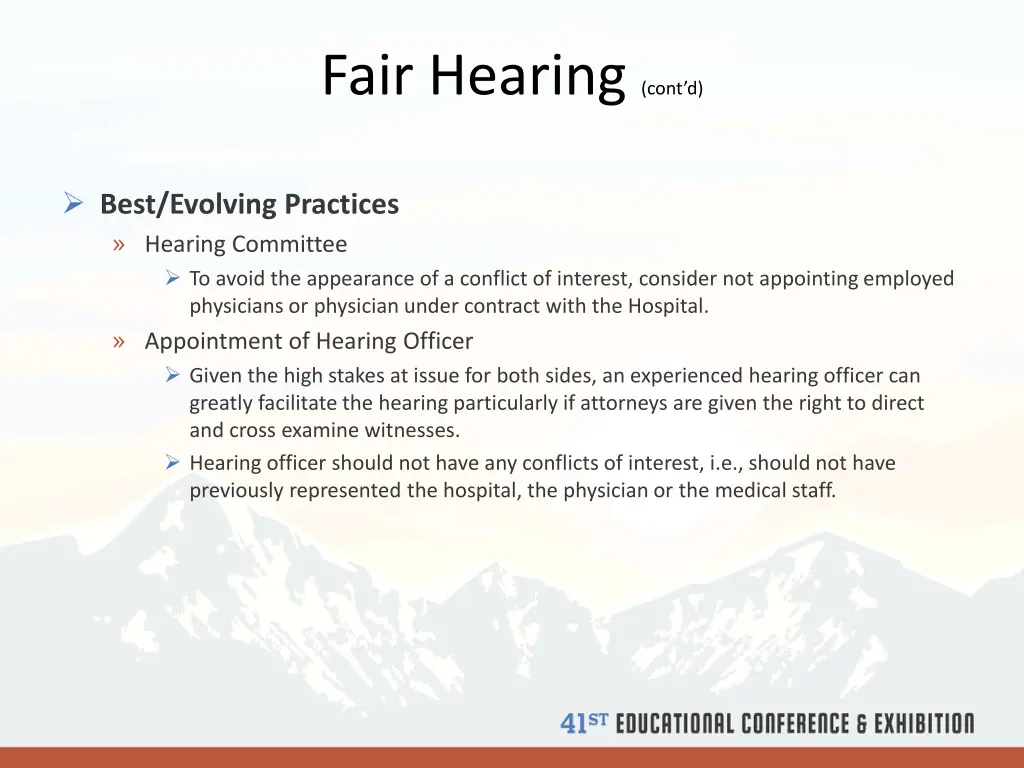 fair hearing cont d 1