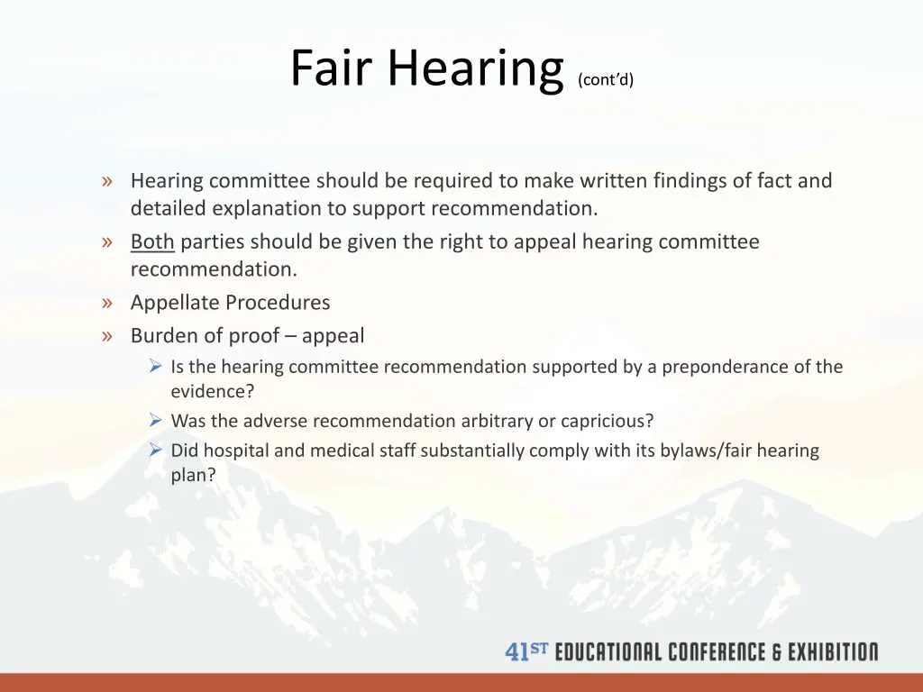 fair hearing cont d 4