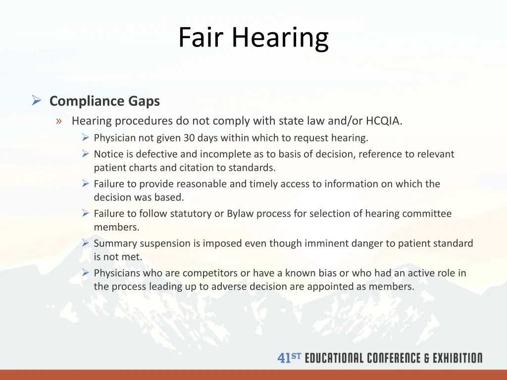 fair hearing