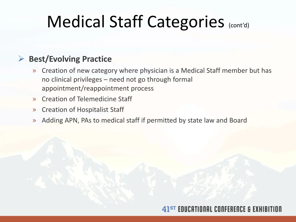 medical staff categories cont d