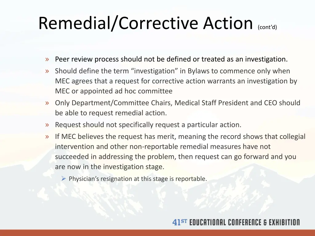 remedial corrective action cont d 1