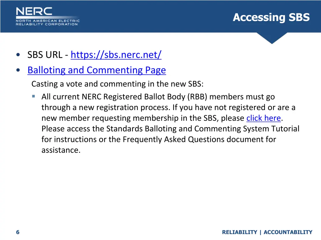 accessing sbs