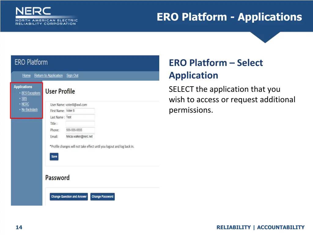 ero platform applications