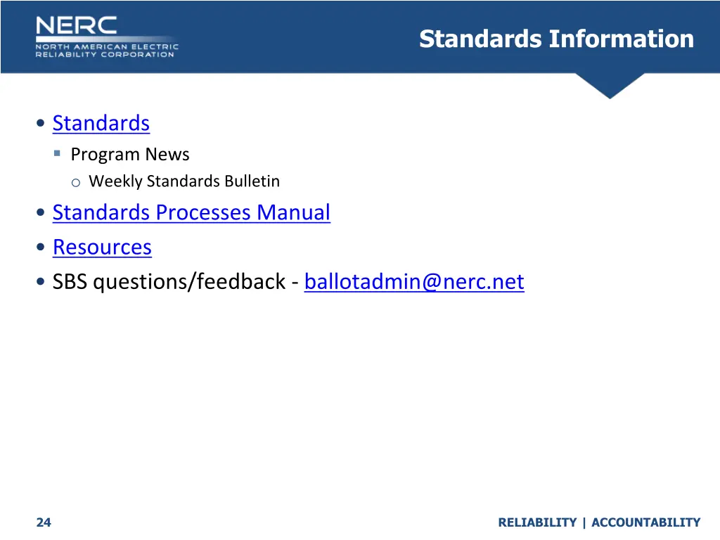 standards information