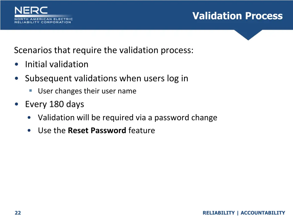 validation process