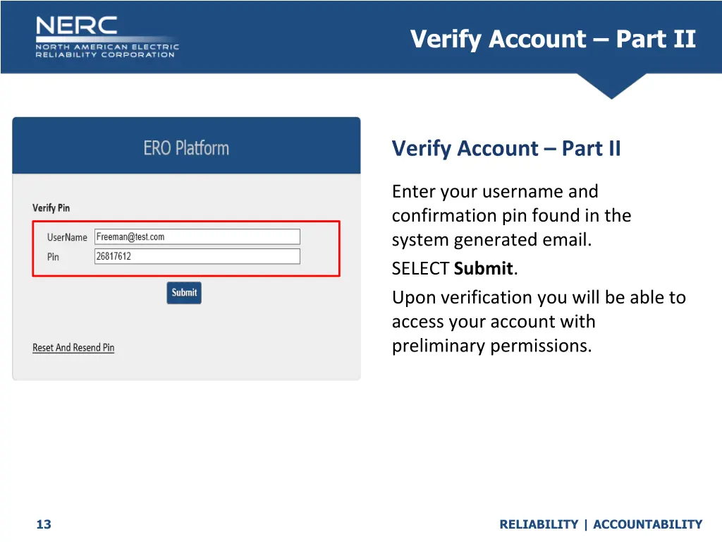 verify account part ii 2