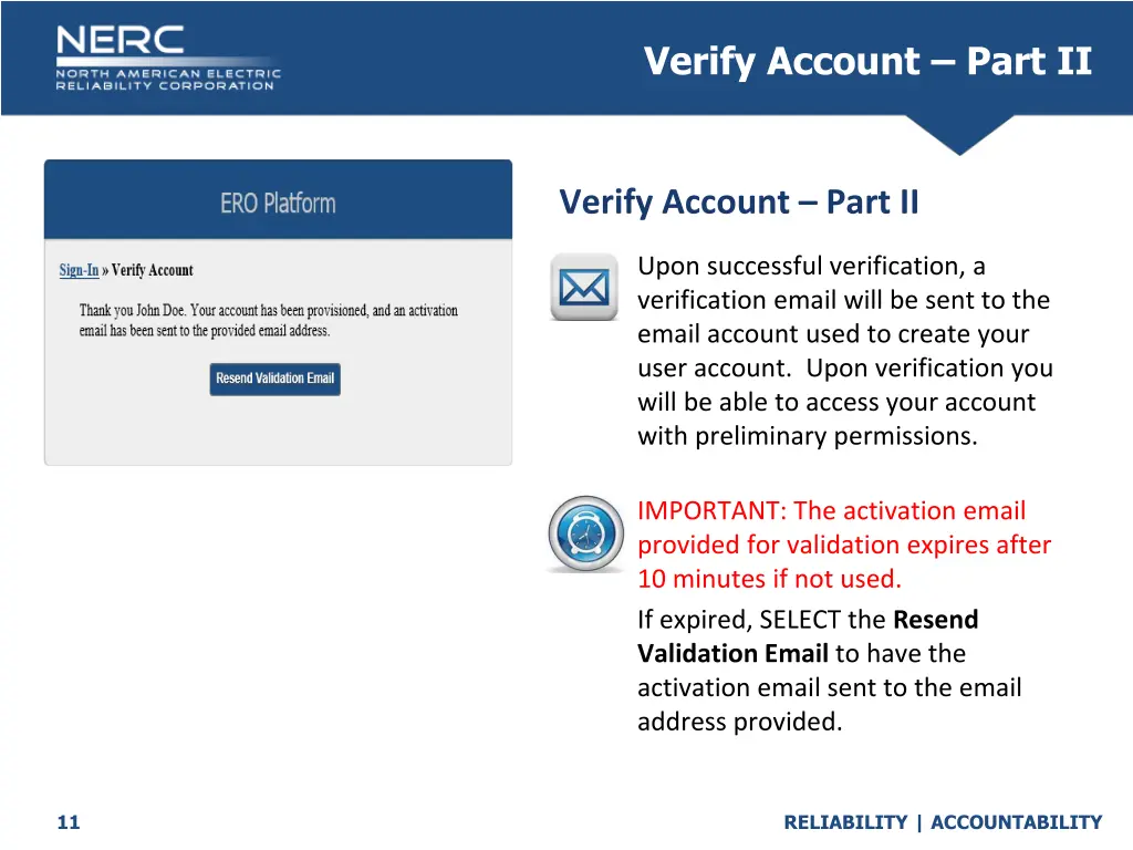 verify account part ii