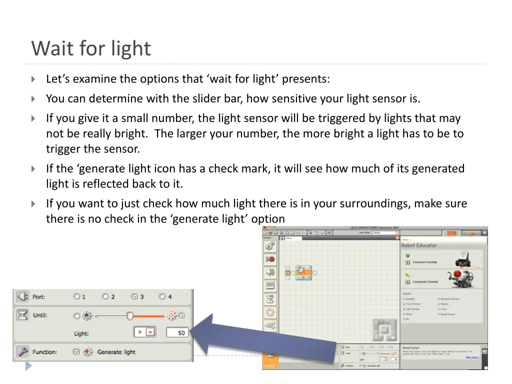 wait for light