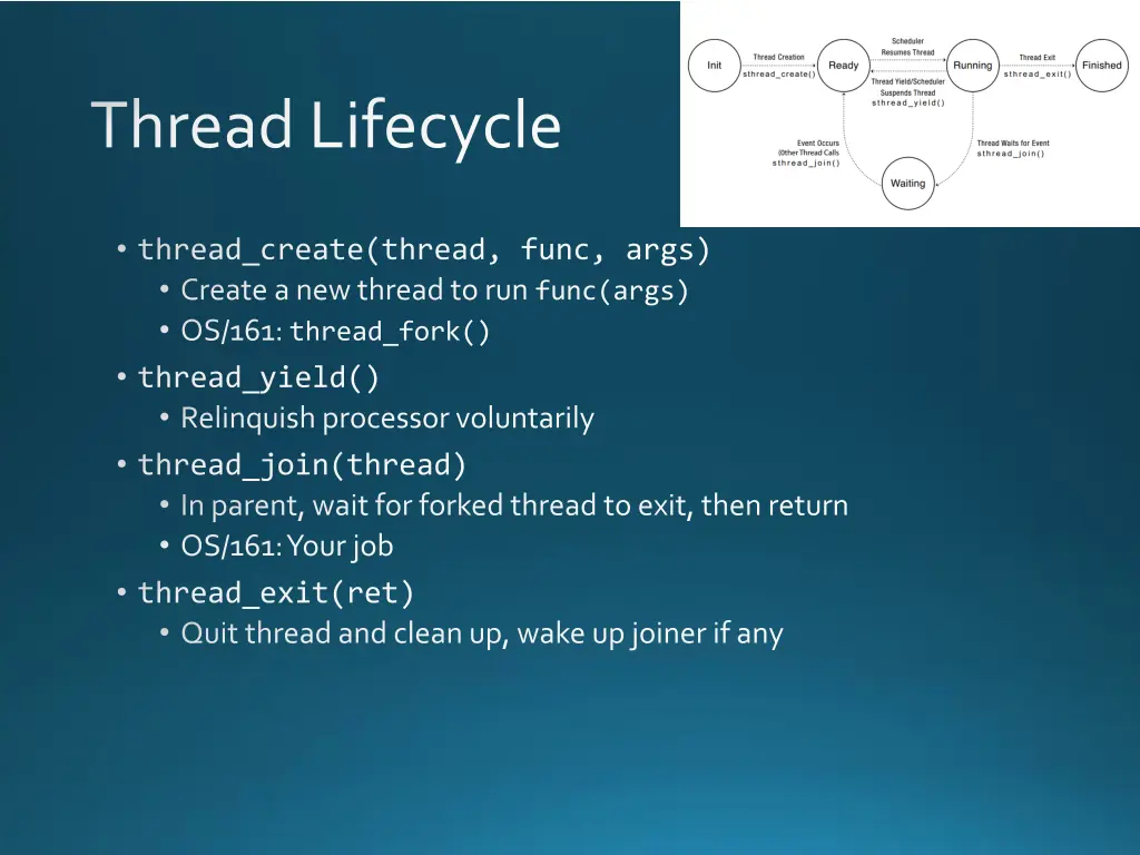 thread lifecycle