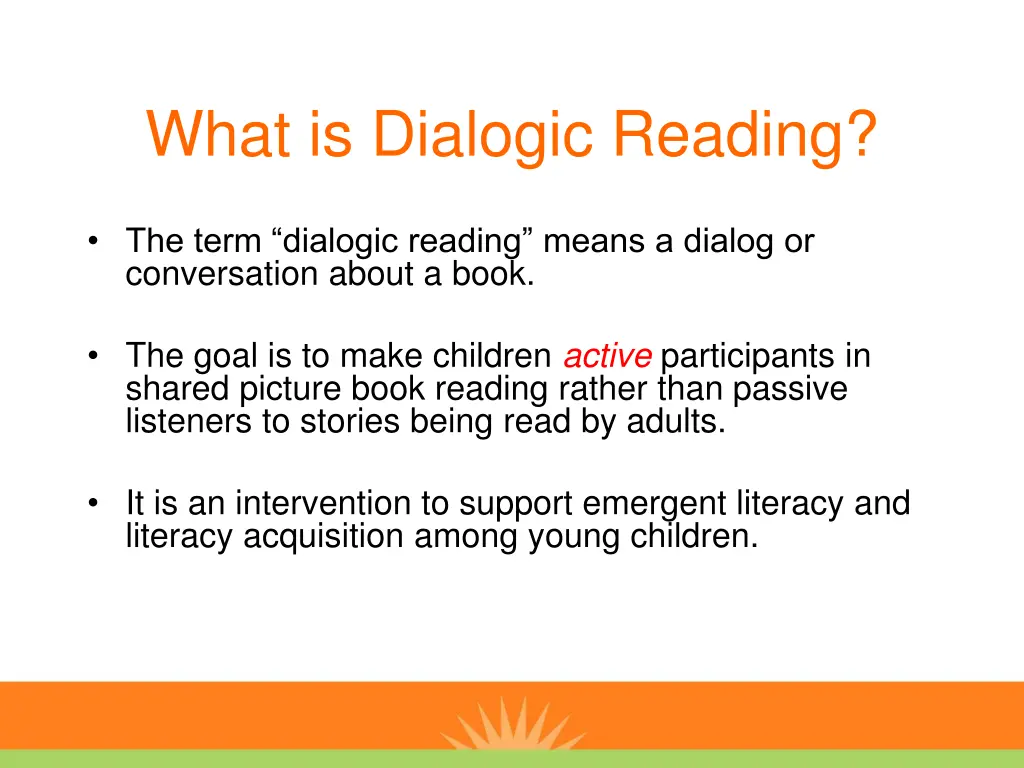 what is dialogic reading