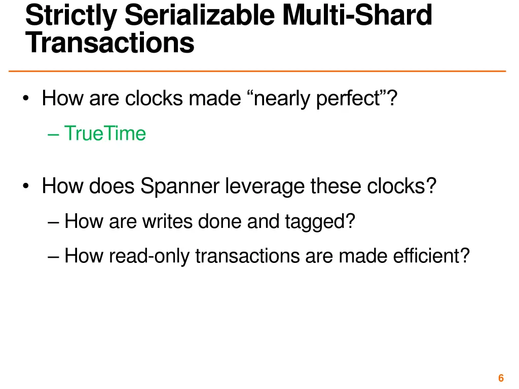 strictly serializable multi shard transactions