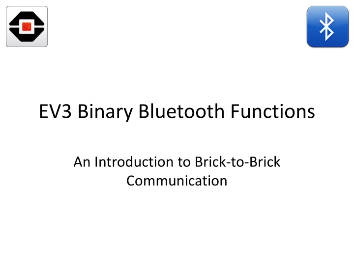 ev3 binary bluetooth functions