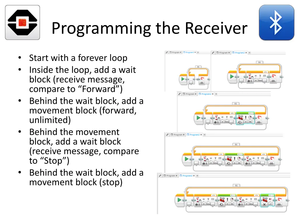 programming the receiver 1