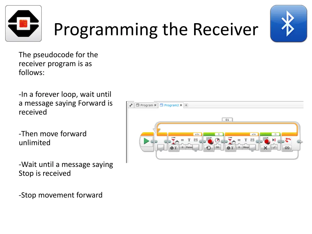 programming the receiver