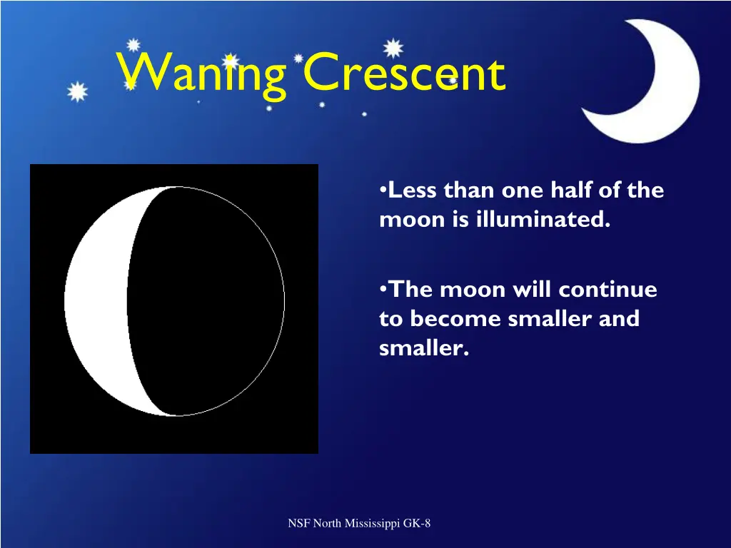 waning crescent