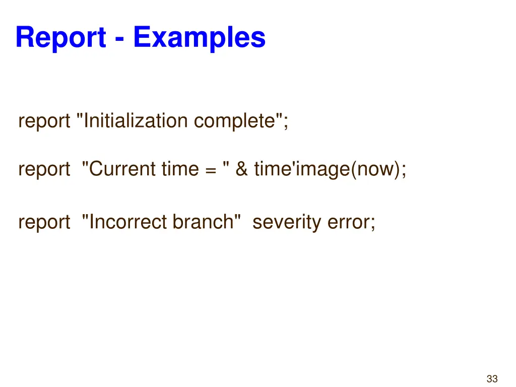 report examples