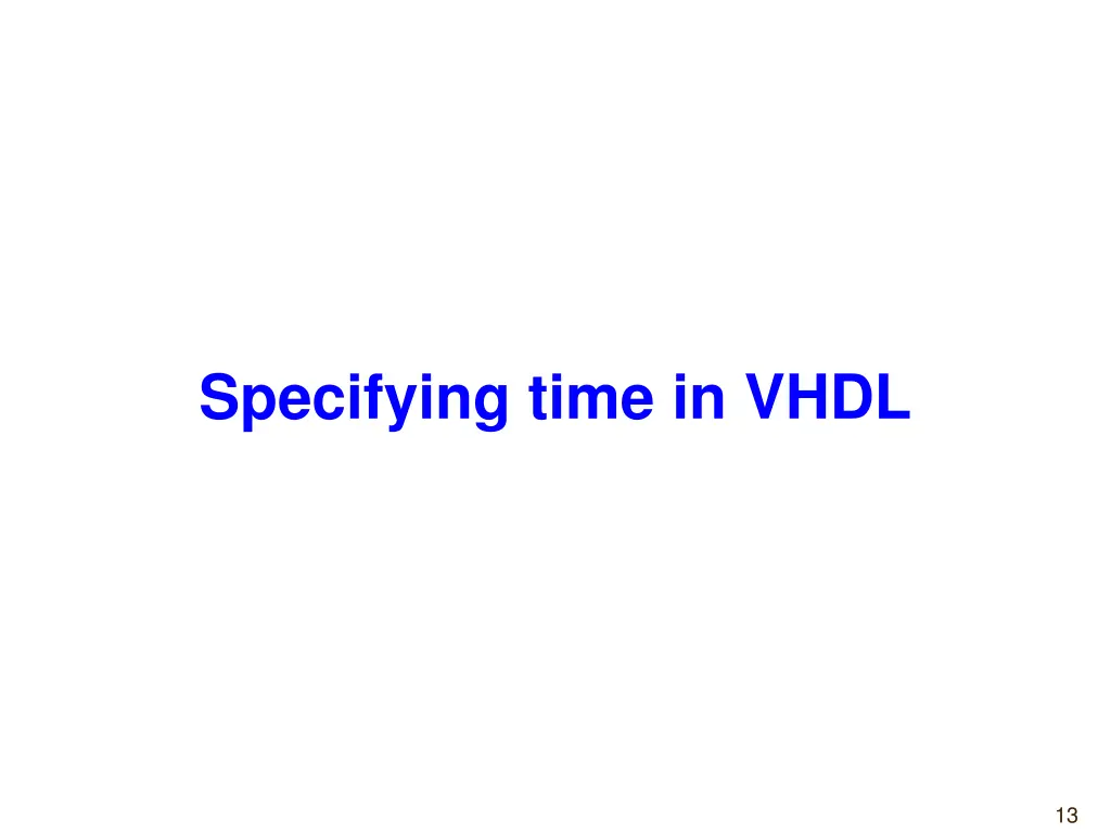 specifying time in vhdl