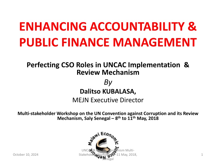 enhancing accountability public finance management