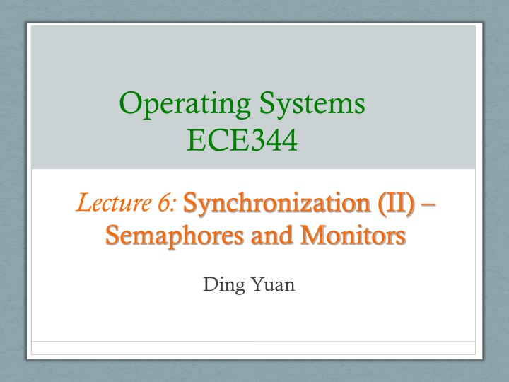 operating systems ece344