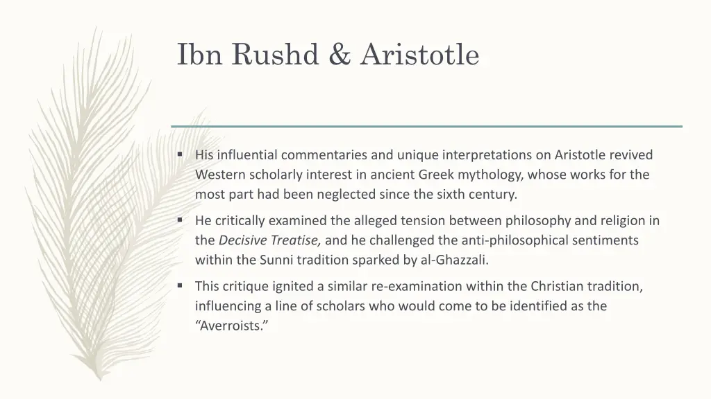 ibn rushd aristotle