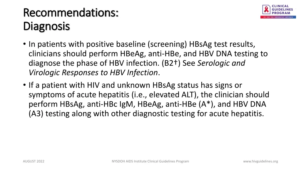 recommendations recommendations diagnosis