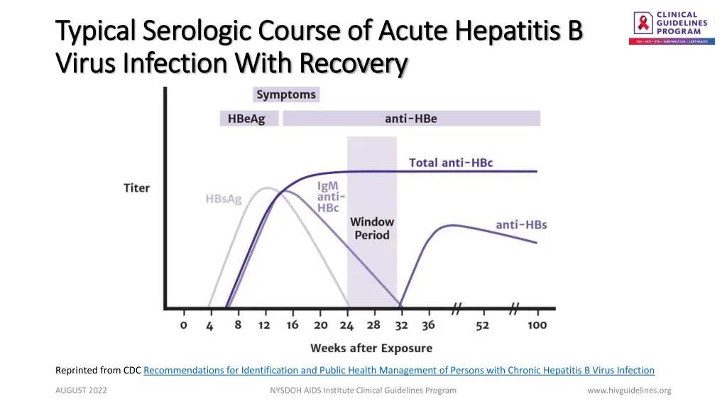 typical serologic course of acute hepatitis