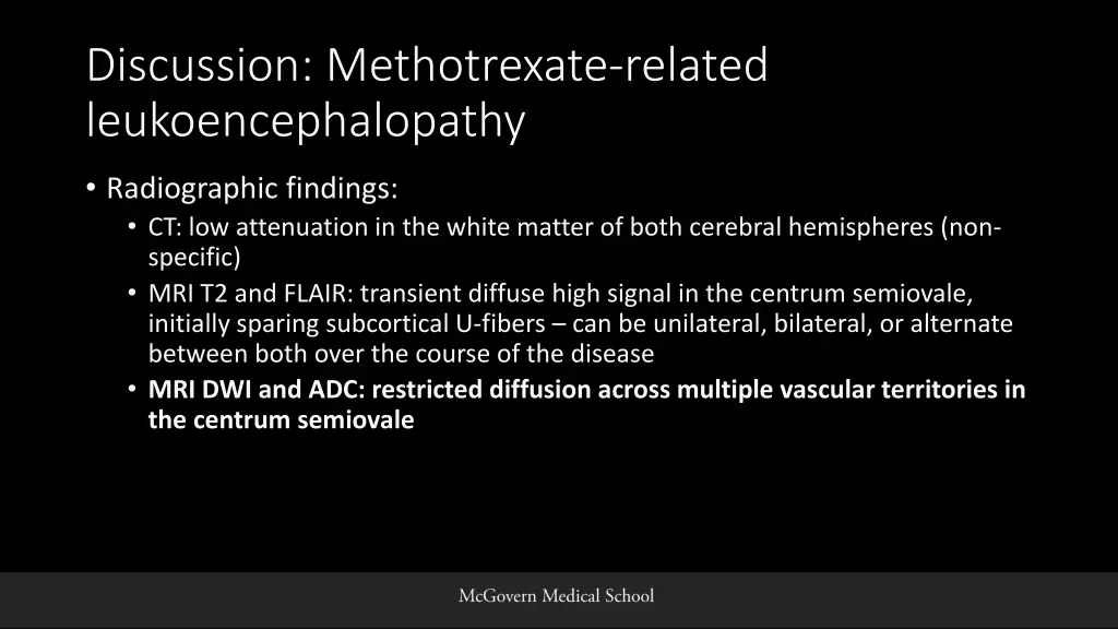 discussion methotrexate related 2