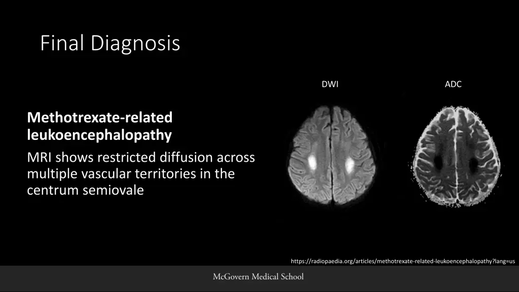 final diagnosis