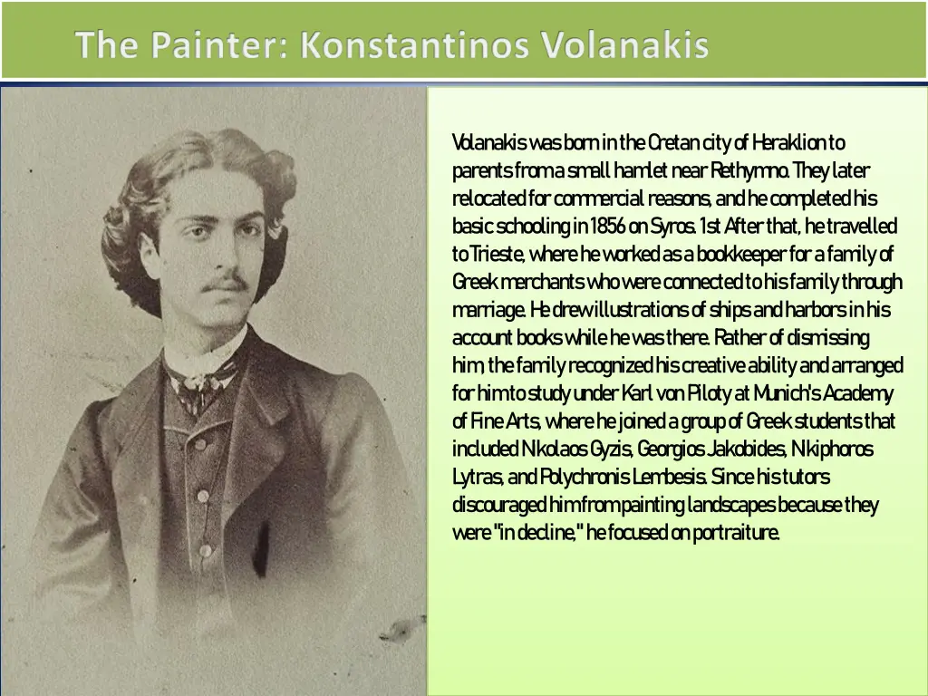 the painter konstantinos volanakis