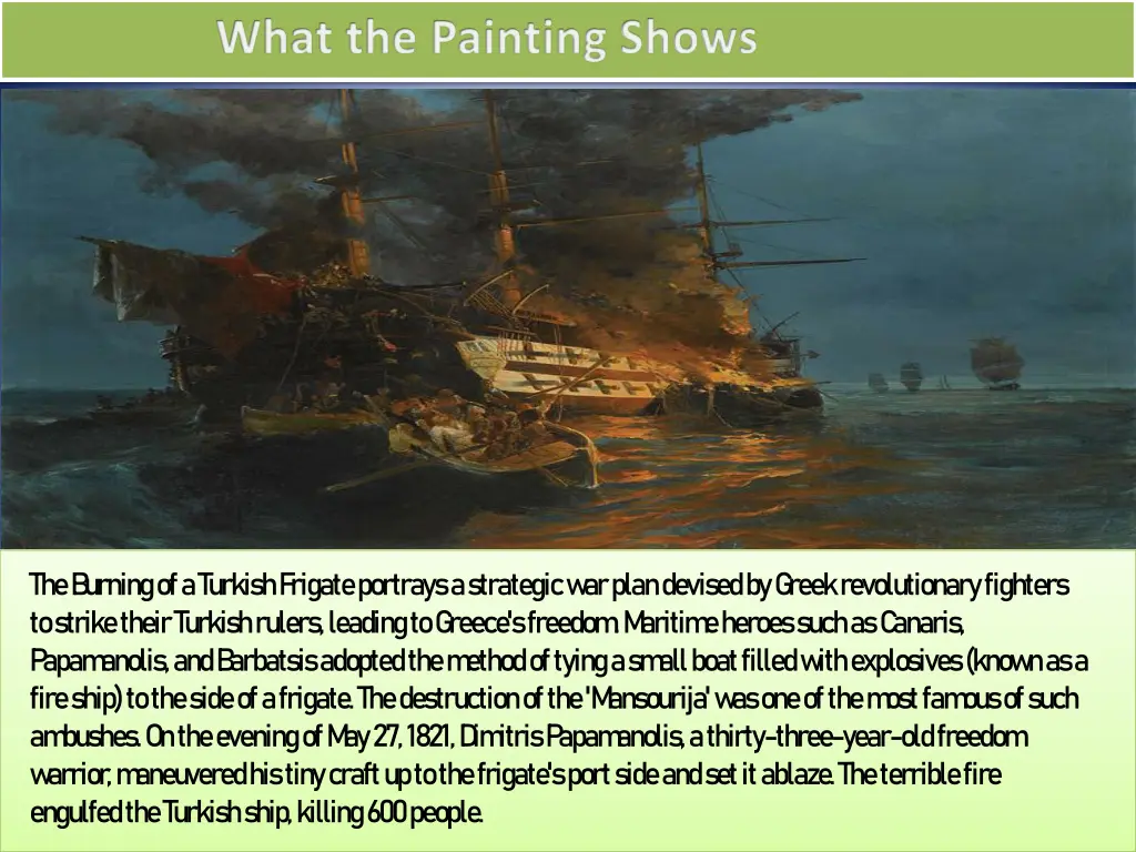 what the painting shows