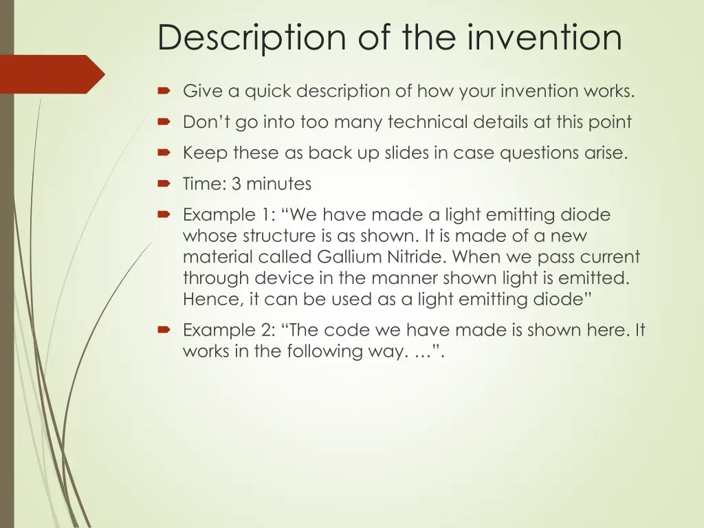 description of the invention