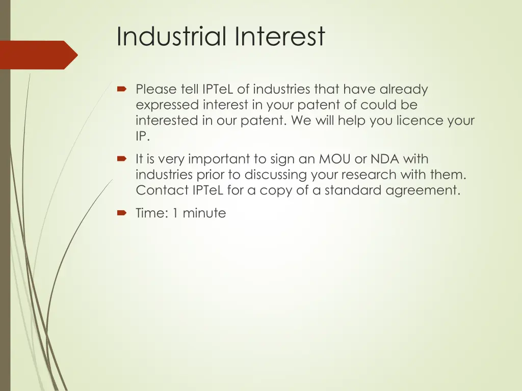 industrial interest