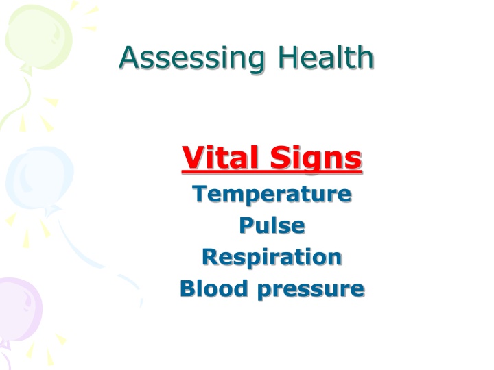 assessing health